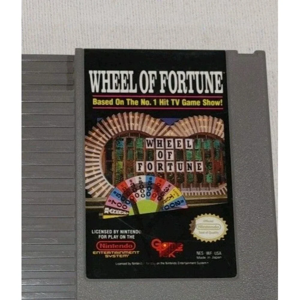 2 Game Lot - UNTESTED. Wheel Of Fortune,Jeopardy 25th Anniversary(Nintendo NES)